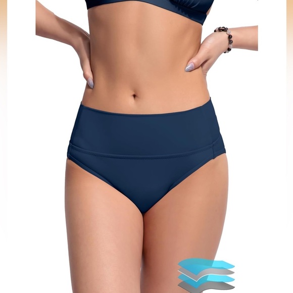 Beautikini Other - Beautikini Period Swimwear size M blue Bikini Menstrual Swim Bottom leakproof